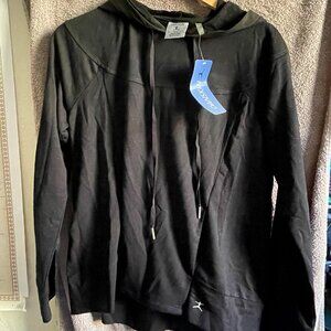 Danskin Black Performance Hoodie | Size S | Activewear Workout Top